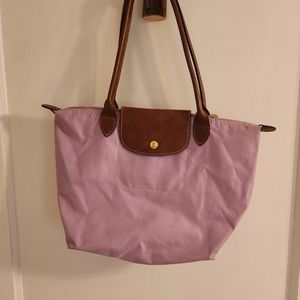 Longchamp Le Pliage medium with long handles